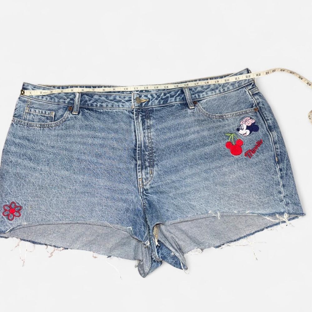 Disney Minnie Mouse Denim Mini Shorts WOMEN'S SIZE 22 - Picture 6 of 8